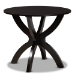 Baxton Studio Elira Modern and Contemporary Dark Brown Faux Leather Upholstered and Dark Brown Finished Wood 5-Piece Dining Set - BSOElira-Dark Brown-5PC Dining Set