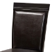 Baxton Studio Miya Modern and Contemporary Dark Brown Faux Leather Upholstered and Dark Brown Finished Wood 5-Piece Dining Set - BSOMiya-Dark Brown-5PC Dining Set