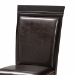 Baxton Studio Ancel Modern and Contemporary Dark Brown Faux Leather Upholstered and Dark Brown Finished Wood 5-Piece Dining Set - BSOAncel-Dark Brown-5PC Dining Set