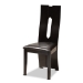Baxton Studio Sorley Modern and Contemporary Dark Brown Faux Leather Upholstered and Dark Brown Finished Wood 5-Piece Dining Set - BSOSorley-Dark Brown-5PC Dining Set