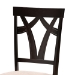 Baxton Studio Reagan Modern and Contemporary Sand Fabric Upholstered and Dark Brown Finished Wood 5-Piece Dining Set - BSOReagan-Dark Brown/Sand-5PC Dining Set