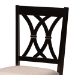 Baxton Studio Millie Modern and Contemporary Sand Fabric Upholstered and Dark Brown Finished Wood 5-Piece Dining Set - BSOMillie-Sand/Dark Brown-5PC Dining Set