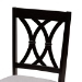 Baxton Studio Millie Modern and Contemporary Grey Fabric Upholstered and Dark Brown Finished Wood 5-Piece Dining Set - BSOMillie-Grey/Dark Brown-5PC Dining Set