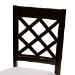 Baxton Studio Savina Modern and Contemporary Grey Fabric Upholstered and Dark Brown Finished Wood 5-Piece Dining Set - BSOSavina-Grey/Dark Brown-5PC Dining Set