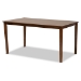 Baxton Studio Andor Modern and Contemporary Grey Fabric Upholstered and Walnut Brown Finished Wood 6-Piece Dining Set - BSORH330C-Grey/Walnut-6PC Dining Set