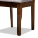 Baxton Studio Mael Modern and Contemporary Grey Fabric Upholstered Walnut Brown Finished Wood 4-Piece Dining Chair Set - BSORH331C-Grey/Walnut-DC-4PK