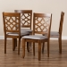 Baxton Studio Mael Modern and Contemporary Grey Fabric Upholstered Walnut Brown Finished Wood 4-Piece Dining Chair Set - BSORH331C-Grey/Walnut-DC-4PK