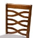 Baxton Studio Aspen Modern and Contemporary Grey Fabric Upholstered and Walnut Brown Finished Wood 5-Piece Dining Set - BSOAspen-Grey/Walnut-5PC Dining Set