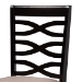 Baxton Studio Lanier Modern and Contemporary Sand Fabric Upholstered Dark Brown Finished Wood 7-Piece Dining Set - BSORH318C-Sand/Dark Brown-7PC Dining Set