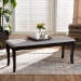 Baxton Studio Cornelie Modern and Contemporary Transitional Grey Fabric Upholstered and Dark Brown Finished Wood Dining Bench - BSORH036-Grey/Dark Brown-Dining Bench