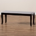 Baxton Studio Cornelie Modern and Contemporary Transitional Grey Fabric Upholstered and Dark Brown Finished Wood Dining Bench - BSORH036-Grey/Dark Brown-Dining Bench