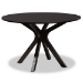 Baxton Studio Marie Modern and Contemporary Dark Brown Faux Leather Upholstered and Dark brown Finished Wood 7-Piece Dining Set - BSOMarie-Dark Brown-7PC Dining Set