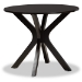 Baxton Studio Jeane Modern and Contemporary Dark Brown Faux Leather Upholstered and Dark Brown Finished Wood 5-Piece Dining Set - BSOJeane-Dark Brown-5PC Dining Set