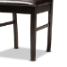 Baxton Studio Jeane Modern and Contemporary Dark Brown Faux Leather Upholstered and Dark Brown Finished Wood 5-Piece Dining Set - BSOJeane-Dark Brown-5PC Dining Set