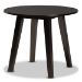 Baxton Studio Torin Modern and Contemporary Dark Brown Faux Leather Upholstered and Dark Brown Finished Wood 5-Piece Dining Set - BSOTorin-Dark Brown-5PC Dining Set