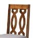 Baxton Studio Pia Modern and Contemporary Grey Fabric Upholstered and Walnut Brown Finished Wood 5-Piece Dining Set - BSOPia-Grey/Walnut-5PC Dining Set