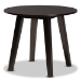 Baxton Studio Mya Modern and Contemporary Grey Fabric Upholstered and Dark Brown Finished Wood 5-Piece Dining Set - BSOMya-Grey/Dark Brown-5PC Dining Set