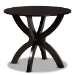 Baxton Studio Sandra Modern and Contemporary Grey Fabric Upholstered and Dark Brown Finished Wood 5-Piece Dining Set - BSOSandra-Grey/Dark Brown-5PC Dining Set