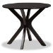 Baxton Studio Sadie Modern and Contemporary Grey Fabric Upholstered and Dark Brown Finished Wood 5-Piece Dining Set - BSOSadie-Grey/Dark Brown-5PC Dining Set