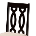 Baxton Studio Heidi Modern and Contemporary Sand Fabric Upholstered and Dark Brown Finished Wood 5-Piece Dining Set - BSOHeidi-Sand/Dark Brown-5PC Dining Set
