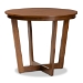 Baxton Studio Julie Modern and Contemporary Grey Fabric Upholstered and Walnut Brown Finished Wood 5-Piece Dining Set - BSOJulie-Grey/Walnut-5PC Dining Set