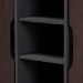 Baxton Studio Idina Mid-Century Modern Two-Tone Dark Brown and Grey Finished Wood 2-Door Shoe Cabinet - BSOSESC16105-Modi Wenge-Shoe Cabinet