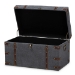 Baxton Studio Palma Modern and Contemporary Transitional Grey Fabric Upholstered Storage Trunk Ottoman - BSOJY20A10L-Grey-Trunk Otto