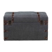 Baxton Studio Palma Modern and Contemporary Transitional Grey Fabric Upholstered Storage Trunk Ottoman - BSOJY20A10L-Grey-Trunk Otto