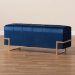 Baxton Studio Parker Glam and Luxe Navy Blue Velvet Upholstered and Gold Metal Finished Storage Ottoman - BSOJY20A122L-Navy Blue/Gold-Storage Otto