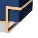 Baxton Studio Parker Glam and Luxe Navy Blue Velvet Upholstered and Gold Metal Finished Storage Ottoman - BSOJY20A122L-Navy Blue/Gold-Storage Otto