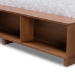 Baxton Studio Milana Modern Transitional Ash Walnut Brown Finished Wood 4-Drawer Full Size Platform Storage Bed - BSOMilana-Ash Walnut-Full