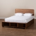 Baxton Studio Vita Modern Transitional Ash Walnut Brown Finished Wood 4-Drawer Full Size Platform Storage Bed - BSOVita-Ash Walnut-Full