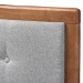 Baxton Studio Cosma Modern Transitional Ash Walnut Brown Finished Wood 4-Drawer Queen Size Platform Storage Bed - BSOCosma-Light Grey/Ash Walnut-Queen