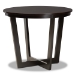 Baxton Studio Selby Modern and Contemporary Grey Fabric Upholstered and Dark Brown Finished Wood 5-Piece Dining Set - BSOSelby-Grey/Dark Brown-5PC Dining Set