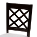 Baxton Studio Selby Modern and Contemporary Grey Fabric Upholstered and Dark Brown Finished Wood 5-Piece Dining Set - BSOSelby-Grey/Dark Brown-5PC Dining Set