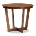 Baxton Studio Dayna Modern and Contemporary Grey Fabric Upholstered and Walnut Brown Finished Wood 5-Piece Dining Set - BSODayna-Grey/Walnut-5PC Dining Set