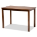 Baxton Studio Sari Modern and Contemporary Grey Fabric Upholstered and Walnut Brown Finished Wood 5-Piece Dining Set - BSOSari-Grey/Walnut-5PC Dining Set