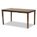 Baxton Studio Reneau Modern and Contemporary Grey Fabric Upholstered and Walnut Brown Finished Wood 6-Piece Dining Set - BSORH316C-Grey/Walnut-6PC Dining Set