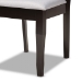 Baxton Studio Mael Modern and Contemporary Grey Fabric Upholstered and Dark Brown Finished Wood 7-Piece Dining Set - BSORH331C-Grey/Dark Brown-7PC Dining Set
