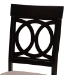 Baxton Studio Lucie Modern and Contemporary Sand Fabric Upholstered and Dark Brown Finished Wood 7-Piece Dining Set - BSORH333C-Sand/Dark Brown-7PC Dining Set