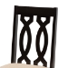 Baxton Studio Callie Modern and Contemporary Sand Fabric Upholstered and Dark Brown Finished Wood 7-Piece Dining Set - BSOCallie-Sand/Dark Brown-7PC Dining Set