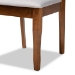 Baxton Studio Verner Modern and Contemporary Grey Fabric Upholstered and Walnut Brown Finished Wood 7-Piece Dining Set - BSORH330C-Grey/Walnut-DC-7PC Dining Set