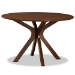 Baxton Studio Jana Modern and Contemporary Grey Fabric Upholstered and Walnut Brown Finished Wood 7-Piece Dining Set - BSOJana-Grey/Walnut-7PC Dining Set