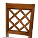 Baxton Studio Verner Modern and Contemporary Grey Fabric Upholstered Walnut Finished Wood 2-Piece Dining Chair Set - BSORH330C-Grey/Walnut-DC-2PK
