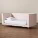 Baxton Studio Oksana Modern Contemporary Glam and Luxe Light Pink Velvet Fabric Upholstered and Gold Finished Twin Size Daybed - BSOCF0344-Light Pink Daybed-Twin