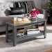 Baxton Studio Elada Modern and Contemporary Grey Finished Wood Coffee Table - BSOCT8000-Grey-CT