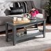 Baxton Studio Elada Modern and Contemporary Grey Finished Wood Coffee Table - BSOCT8000-Grey-CT