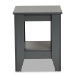 Baxton Studio Audra Modern and Contemporary Grey Finished Wood Living Room End Table - BSOET8000-Grey-ET