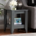 Baxton Studio Audra Modern and Contemporary Grey Finished Wood Living Room End Table - BSOET8000-Grey-ET