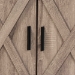 Baxton Studio Wayne Modern Contemporary Farmhouse Oak Brown Finished Wood 2-Door Shoe Storage Cabinet - BSOSC910041-2-Oak-Shoe Cabinet